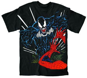 Venom Surprised Previews Exclusive Black T-Shirt Large