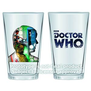 Doctor Who 50th Anniversary 16-Ounce Glass 2-Pack - Fifth Doctor
