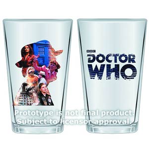 Doctor Who 50th Anniversary 16-Ounce Glass 2-Pack - Seventh Doctor