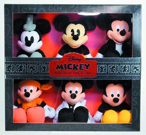 Disney Through The Years Plush Collectors Set Assortment Case