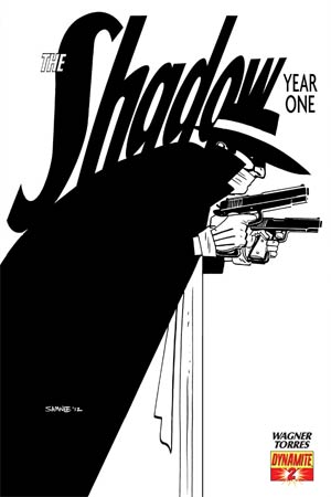 Shadow Year One #2 Cover L Chris Samnee Black And White Ultra-Limited Variant Cover