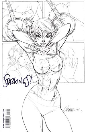 Elephantmen #18 Cover C J Scott Campbell Sketch Cover