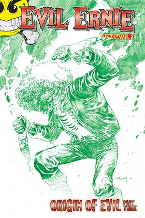 Evil Ernie Vol 3 #4 Cover H High-End Ardian Syaf Chaotic Green Ultra-Limited Cover (ONLY 25 COPIES IN EXISTENCE!)
