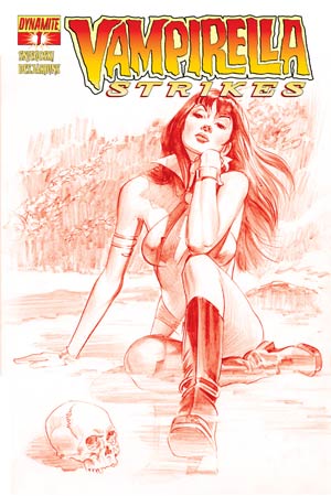 Vampirella Strikes Vol 2 #1 High-End Mike Mayhew Blood Red Ultra-Limited Cover (ONLY 50 COPIES IN EXISTENCE!)