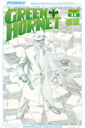 Mark Waids Green Hornet #1 High-End Paolo Rivera Artboard Ultra-Limited Cover (ONLY 50 COPIES IN EXISTENCE!)