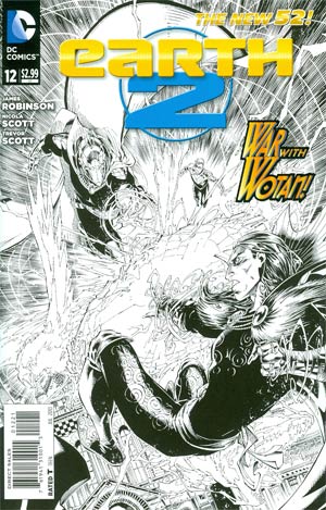 Earth 2 #12 Incentive Brett Booth Sketch Cover