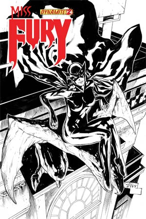 Miss Fury Vol 2 #2 Cover F Incentive Billy Tan Black & White Cover