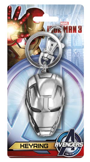 Marvel Pewter Keyring - Iron Man 3 Head