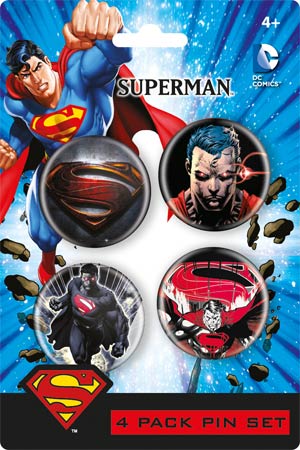 DC 4-Pack Pin Set - Superman