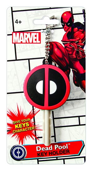 Marvel Soft Touch PVC Key Holder - Deadpool Logo