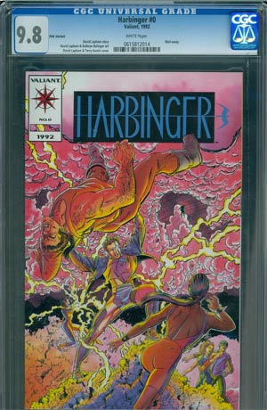 Harbinger #0 Cover C 1st Ptg Pink Logo Cover CGC 9.8
