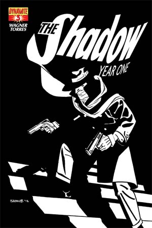 Shadow Year One #3 Cover L High-End Chris Samnee Black & White Ultra-Limited Cover (ONLY 50 COPIES IN EXISTENCE!)