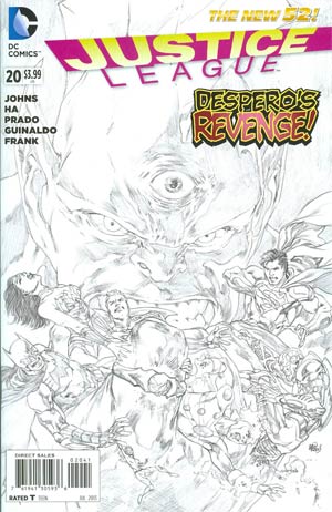 Justice League Vol 2 #20 Incentive Ivan Reis Sketch Cover (Trinity War Prelude)