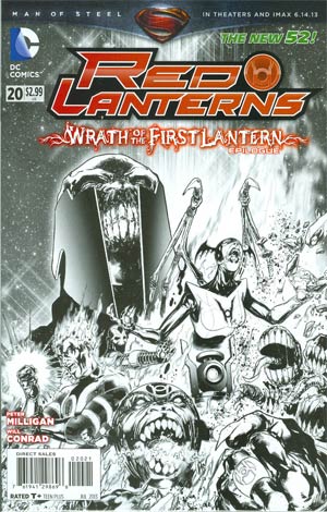 Red Lanterns #20 Cover B Incentive Miguel Sepulveda Sketch Cover (Wrath Of The First Lantern Tie-In)