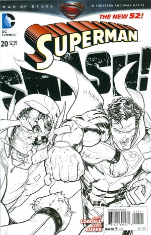 Superman Vol 4 #20 Incentive Aaron Kuder Sketch Cover