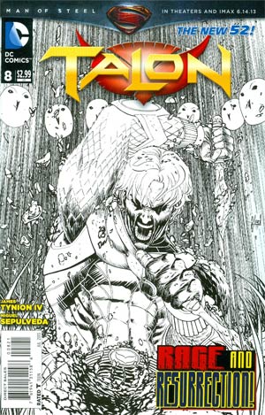 Talon #8 Cover B Incentive Guillem March Sketch Cover