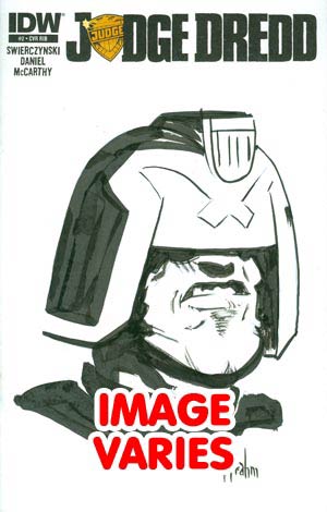 Judge Dredd Vol 4 #2 Incentive Kyle Strahm Hand-Drawn Sketch Variant Cover