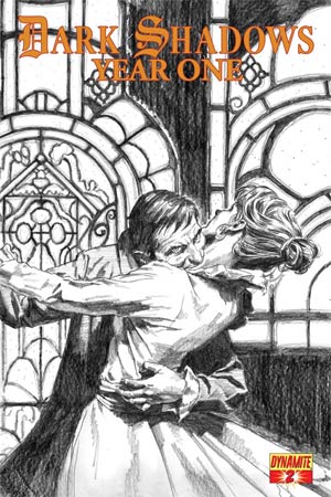 Dark Shadows Year One #2 Incentive Patrick Berkenkotter Black & White Cover