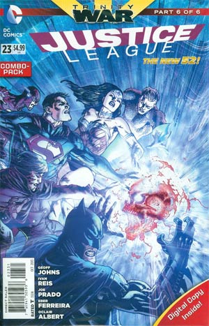Justice League Vol 2 #23 Cover B Combo Pack With Polybag (Trinity War Part 6)
