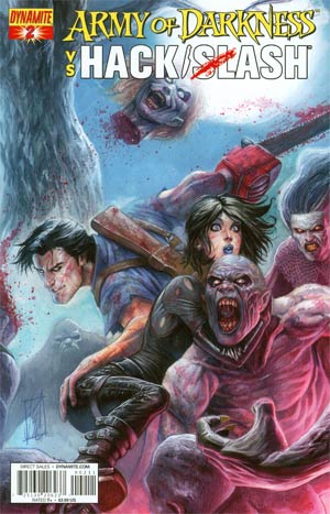 Army Of Darkness vs Hack Slash #2 Cover A Regular Stefani Caselli Cover