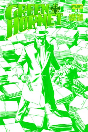 Mark Waids Green Hornet #1 DF Exclusive Paolo Rivera High-End Emerald Green Ultra-Limited Cover