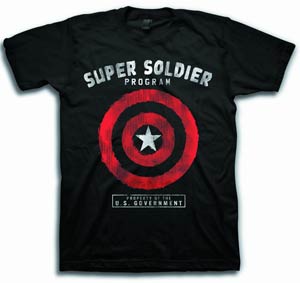 Super Soldier Program Black T-Shirt Large