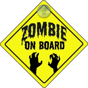 Zombie On Board Previews Exclusive Hanging Car Sign