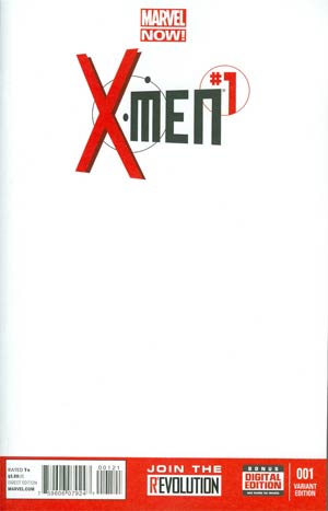 X-Men Vol 4 #1 Cover C Variant Blank Cover