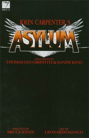John Carpenters Asylum #1 Cover B Incentive Black Variant Cover