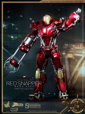 Iron Man 3 Iron Man Mark XXV Red Snapper 13-Inch Action Figure
