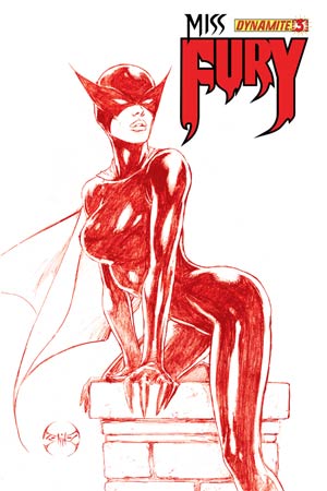 Miss Fury Vol 2 #3 Cover H High-End Joe Benitez Blood Red Ultra-Limited Cover (ONLY 75 COPIES IN EXISTENCE!)