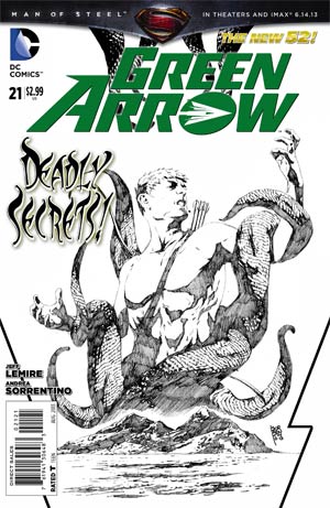 Green Arrow Vol 6 #21 Cover B Incentive Andrea Sorrentino Sketch Cover