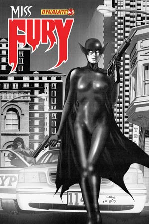 Miss Fury Vol 2 #3 Cover G Incentive Wagner Reis Black & White Cover