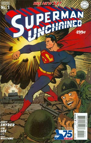Superman Unchained #1 Cover G Incentive 75th Anniversary Golden Age Variant Cover By Dave Johnson