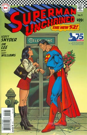 Superman Unchained #1 Cover I Incentive 75th Anniversary Silver Age Variant Cover By Jose Luis Garcia-Lopez