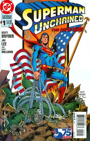 Superman Unchained #1 Cover J Incentive 75th Anniversary Superman Reborn Variant Cover By Dan Jurgens