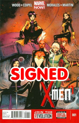 X-Men Vol 4 #1 Cover I Regular Olivier Coipel Cover Signed By Brian Wood
