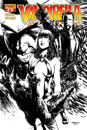 Vampirella Strikes Vol 2 #6 Cover G High-End Johnny D. Black & White Ultra-Limited Cover (ONLY 50 COPIES IN EXISTENCE!)