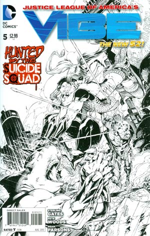 Justice League Of Americas Vibe #5 Cover B Incentive Brett Booth Sketch Cover