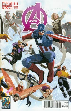 Avengers Vol 5 #14 Cover B Variant Avengers 50th Anniversay Cover (Infinity Prelude)