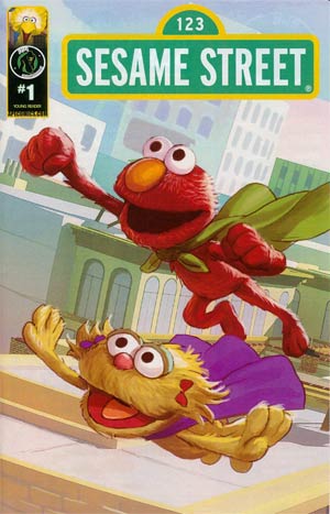 Sesame Street #1 Imagination Cover G Variant Elmo & Abbey Super Power Chase Cover
