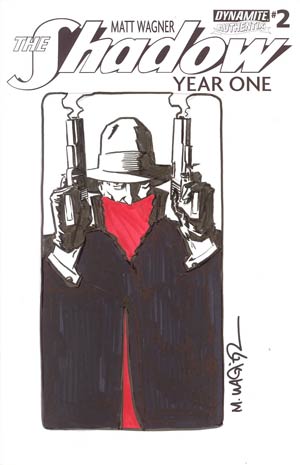 Shadow Year One #2 Cover J Incentive Matt Wagner Hand-Drawn Original Sketch Cover