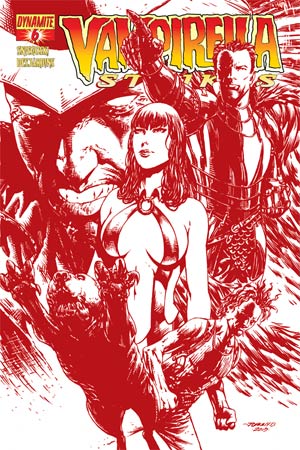 Vampirella Strikes Vol 2 #6 Cover D Incentive Johnny Desjardins Blood Red Cover