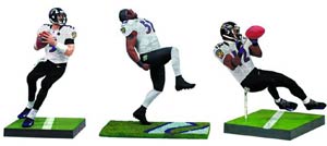 McFarlanes Sports Picks 2013 Baltimore Ravens Champ 3-Pack Action Figure Set Case