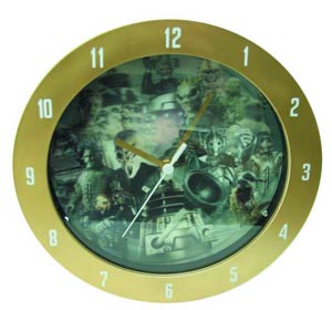 Doctor Who Monsters 3D Effect Wall Clock