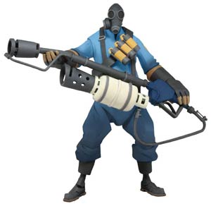 Team Fortress Series 1 Limited Edition BLU Pyro 7-Inch Deluxe Action Figure