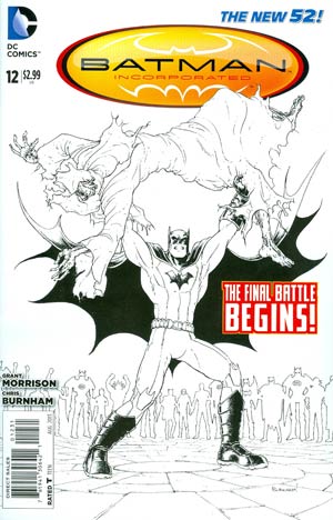 Batman Incorporated Vol 2 #12 Cover E Incentive Chris Burnham Sketch Cover