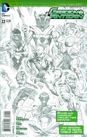 Green Lantern Vol 5 #22 Cover D Incentive Rags Morales Sketch Variant Cover