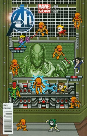 Avengers AI #1 Cover E Incentive Matthew Waite 8-Bit Variant Cover (Age Of Ultron Tie-In)