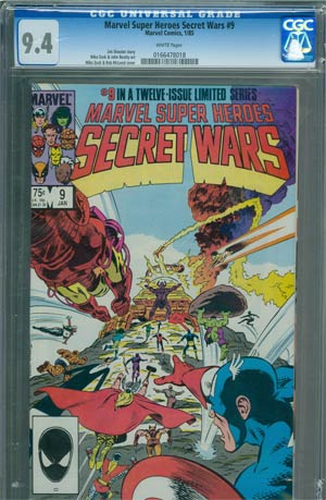 Marvel Super-Heroes Secret Wars #9 Cover C CGC 9.4